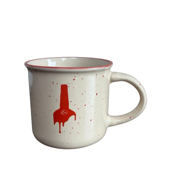 Maker's Mark Bourbon Whiskey Mug Cup Limited Edition Red Speckled - Picture 3 of 6